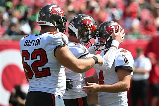 Bucs kicker Chase McLaughlin hits longest outdoor field goal in NFL history in loss to Eagles