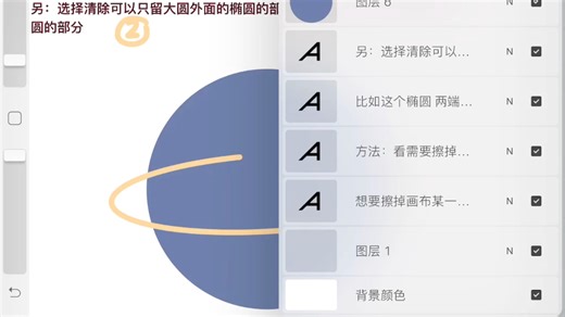 Procreate基础操作-如何更快擦掉某一图层不需要的部分
