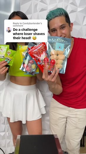 Girlfriend vs Boyfriend Candy Games 1 🫣🍭 next loser does the top comment⬇️ #reels #satisfying #sweets #candies | Trendy Treat