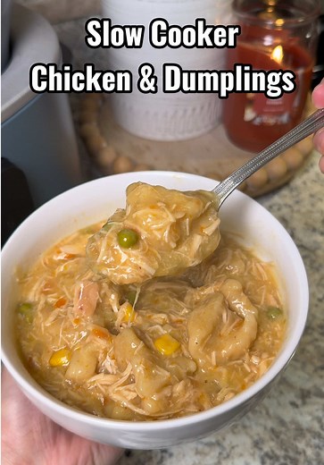Easy Slow Cooker Chicken and Dumplings Recipe
