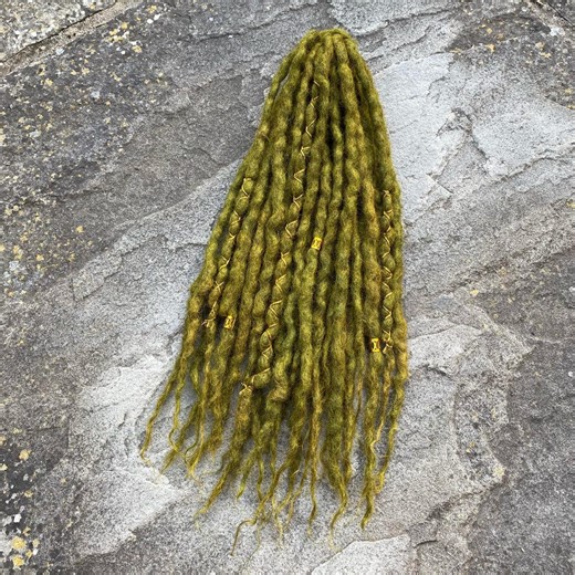 Custom - Double Ended Wool Dreadlocks - Woodland Moss - Select Your Length & Amount - Etsy