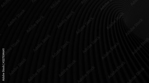 Abstract black line background. Looping animation