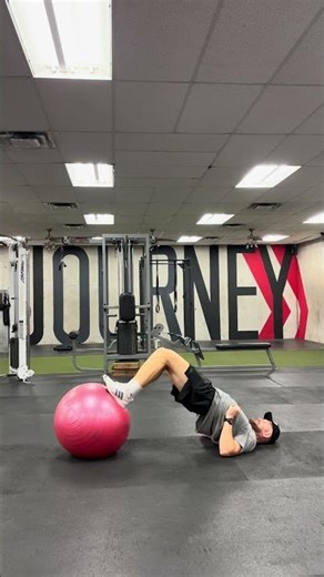 Stability ball hamstring curls