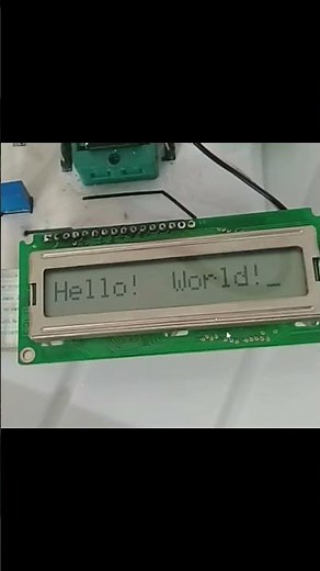 16x1 LCD with PIC16F877A. #coding #tutorial #engineering #circuit #electronic