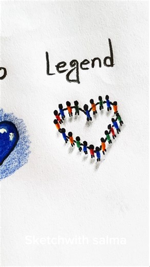 How to draw heart #drawing #shorts #howtodraw #heart #art #pov