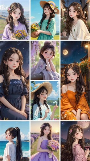 Beautiful Cartoon Profile Pictures for Girls