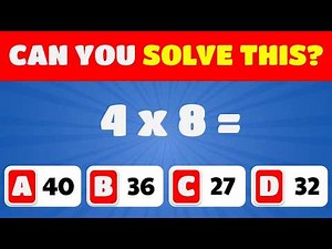 4 Times Table Quiz | 20 Questions to Test Your Multiplication Skills ⭐