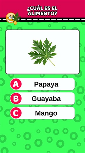 ¿Qué alimento proviene de la hoja? Quiz de alimentos y preguntas