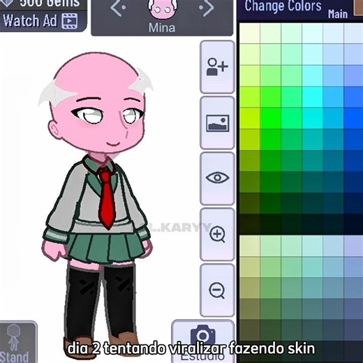 💓// dia 2 tentando viralizar fazendo skins !!//tags:: #mha #bnha #mina #fyoupage #viralzinha #cute