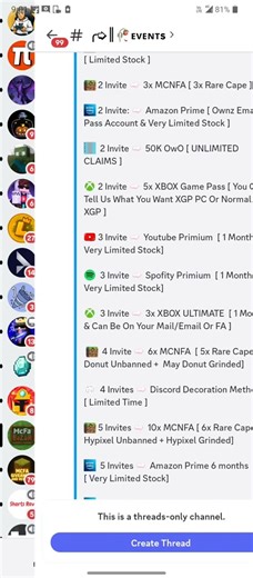 Free minecraft Premium account From Discord
