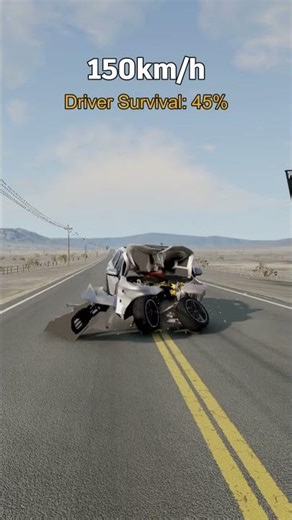 Mercedes S-Class Crash Test 💥 Survival Rate at Different Speeds