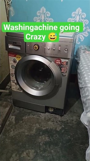 Washing machine getting too much electricity 😔 #machine #funny #housetour