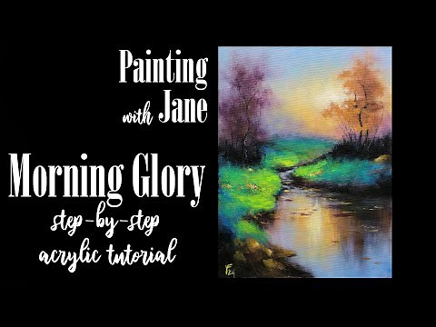 Morning Glory - Step by Step Acrylic Painting on Canvas