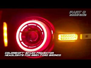 ORACLE Lighting Oculus™ ColorSHIFT® Bi-LED Projector Headlights for 2021+ Ford Bronco - PRE-ORDER