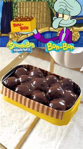 How to make BonBon from SpongeBob SquarePants ✨🍫 #animationfood #cartoonfood