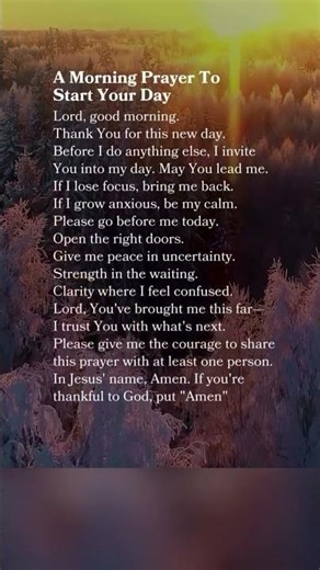 🌅 Morning Prayer to Start Your Day with God | A Powerful Prayer for Peace & Guidance