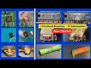 Overload Reaction ⚡ Components Fail Test in Slow Motion 4K 🔥