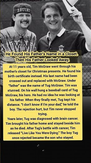 Tim McGraw’s Heartbreaking Story: The Father Who Rejected Him 😢