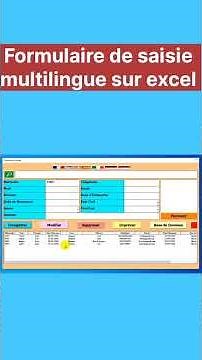 multilingual input form on excel | excel form with macro