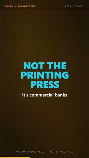 Banks Create Money (Not the Printing Press) · 60 Seconds #Shorts