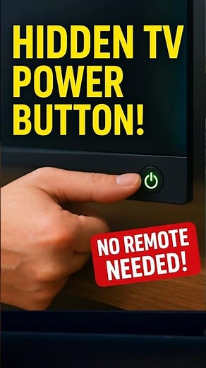 Hidden Power Button on Smart TV! Control Your TV Without Remote 🔥📺