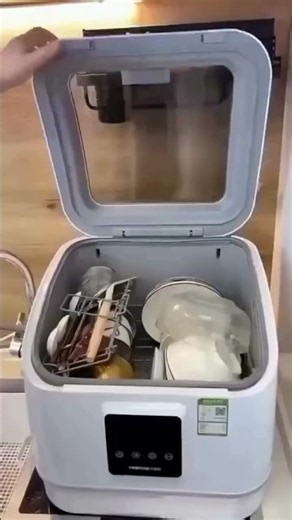 Mini Portable Dishwasher – 29 Min Quick Wash & 8 Cleaning Modes #dishwasher