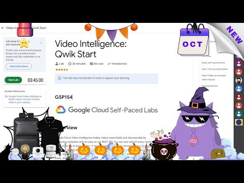Video Intelligence: Qwik Start | #2025 | #GSP154 |#qwiklabs |#Solution