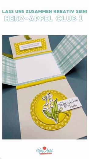 🌸 Maiglöckchen Karte basteln | Stampin’ Up! | DIY Karte | Karten basteln | Frühlingskarte | #shorts