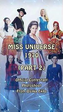 Miss Universe 1970 Official Osaka Japan Contestant Photoshoot Part 2