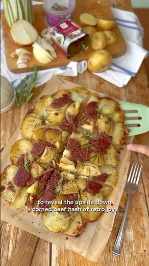 Upside Down Corned Beef Hash