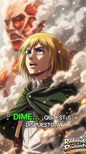 Armin Arlert — Attack on Titan "Me convertí en monstruo… solo para detener a otro."