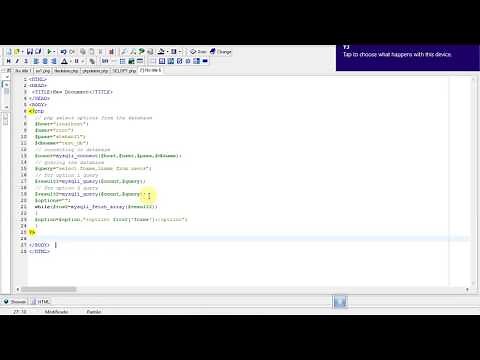 php select option value from database