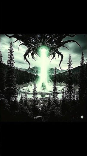 Alien Drains a Lake in Mid-Air | AI Animation #CGI #ai #horror #alien #animation