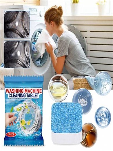 jakehoe 1pc/5pcs/10pcs Washing Machine Cleaner Tablets, Effectively Cleans Drum, Removes Odor And Dirt, Leaves Pleasant Fragrance. Strong Cleaning Power, Good Washing Effect, Makes Washing Machine Drum Cleaner. Gentle Ingredients, Quickly Dissolve In Water, Won't Damage Washing Machine. | SHEIN