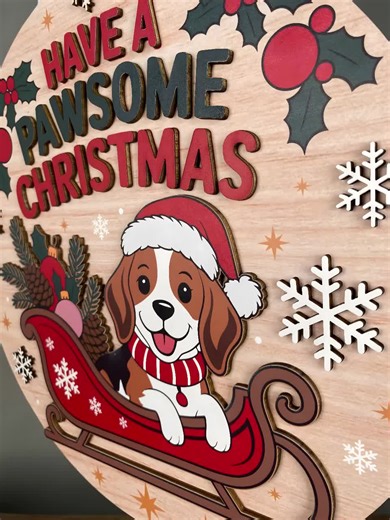 Christmas Door Hanger | Winter Wishes, Snowflake Kisses Quote Sign | Wooden Mittens & Snowflakes | Christmas Front Door Decor - Etsy