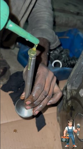 cylinder head spring lock process #shorts #automobile