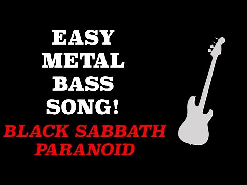 EASY Metal Bass Lesson - Black Sabbath - Paranoid
