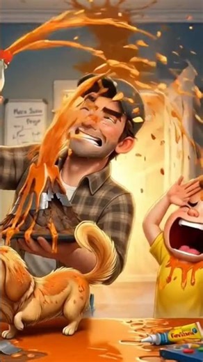 Funny Emotional 3D Cartoon Short | Volcano Science Project Fail | Heart Touching Hindi Story