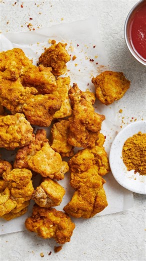 Air-fryer Chicken Nuggets with a knockout homemade BBQ sauce to dip them in 🔥🍗 Why not give them a try? 😍✨ | Marion Grasby