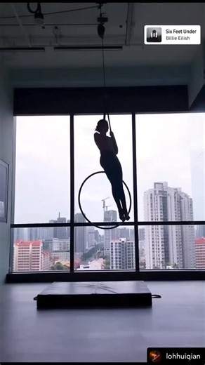 2.1K views · 60 reactions | ❣️ @lohhuiqian #aerialhooptricks | Aerial Hoop Tricks | Facebook