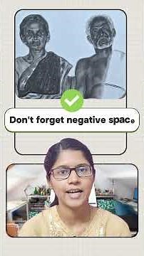 Negative Space -The Secret to Realistic Drawing (Grid & Freehand).See description...