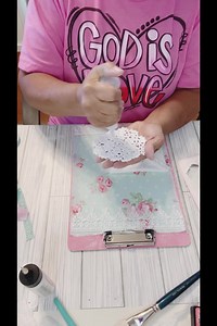 Shabby Chic Dollar Tree Clipboard Makeover #shabbychic #diycrafts #crafting | Designs by Dina