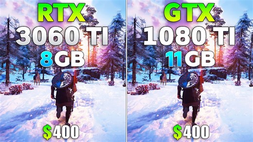 RTX 3060 Ti vs GTX 1080 Ti - Test in 10 games