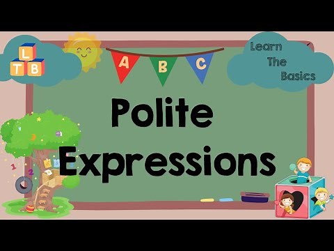 Learn with Ms. Michelle about Polite Expressions for Kindergarten