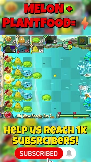 MELON + PLANT FOOD = FINAL WAVE DESTRUCTION! 🍉💥 | PVZ2 Epic Finish #pvz2