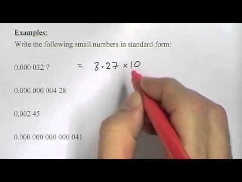 Standard Form (Introduction)