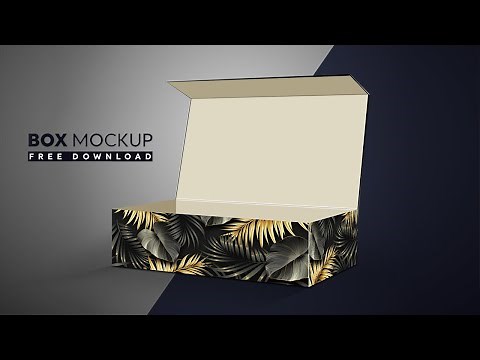 Design Elegant Box Mockup | Gift Box Mockup | Adobe Photoshop CC