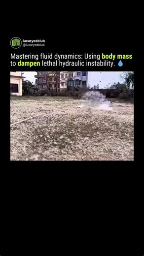Luxury = Money & Power on Instagram: "This is what happens when hydraulic pressure meets zero structural resistance. You are witnessing a phenomenon known as "hose whip," where the reaction force of exiting water creates a chaotic feedback loop. Without a rigid anchor, the flexible hose becomes a kinetic hazard, thrashing violently until firefighters apply direct body mass to dampen the oscillation. The Engineering Insight In advanced mechanics, this is classified as a "follower force" instabili