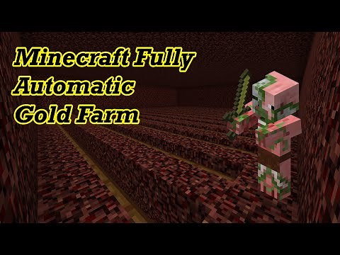 Minecraft Fully Automatic Gold Farm 1.8 | Beginners Gold Farm