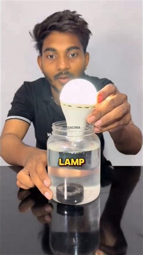 Magnet experiment turns on a light bulb